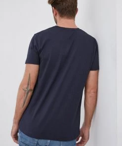 Ανδρικά Μπλουζάκια Βαμβακερό μπλουζάκι Gant ναυτικό μπλε -Εξοδος Gant Κατάστημα unnamed file 1042