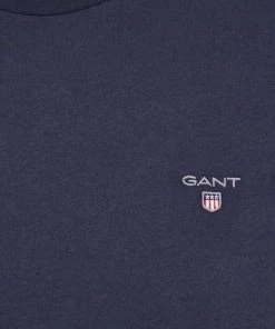 Ανδρικά Μπλουζάκια Βαμβακερό μπλουζάκι Gant ναυτικό μπλε -Εξοδος Gant Κατάστημα unnamed file 1044