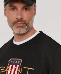 Ανδρικά Χωρίς φερμουάρ Μπλούζα Gant χρώμα: μαύρο -Εξοδος Gant Κατάστημα unnamed file 1182