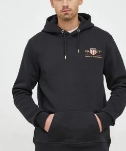 Ανδρικά Χωρίς φερμουάρ Μπλούζα Gant μαύρο, με κουκούλα 8 Ανδρικά Χωρίς φερμουάρ Μπλούζα Gant μαύρο, με κουκούλα -Εξοδος Gant Κατάστημα unnamed file 1187