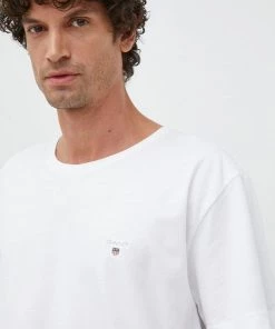 Ανδρικά Μπλουζάκια Βαμβακερό μπλουζάκι Gant άσπρο -Εξοδος Gant Κατάστημα unnamed file 1192