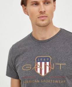 Ανδρικά Μπλουζάκια Βαμβακερό μπλουζάκι Gant γκρι 8 Ανδρικά Μπλουζάκια Βαμβακερό μπλουζάκι Gant γκρι -Εξοδος Gant Κατάστημα unnamed file 1197