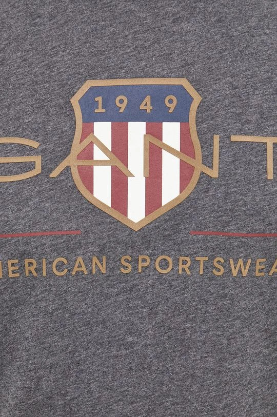 Ανδρικά Μπλουζάκια Βαμβακερό μπλουζάκι Gant γκρι 5 Ανδρικά Μπλουζάκια Βαμβακερό μπλουζάκι Gant γκρι - Image 5