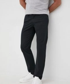 Ανδρικά Υφασμάτινα Παντελόνι Gant χρώμα: μαύρο