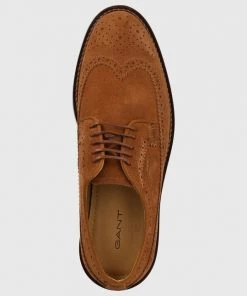 Ανδρικά Casual Σουέτ κλειστά παπούτσια Gant St Akron χρώμα: καφέ -Εξοδος Gant Κατάστημα unnamed file 1280