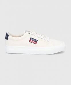 Ανδρικά Χαμηλά Πάνινα παπούτσια Gant Jacqo χρώμα: μπεζ