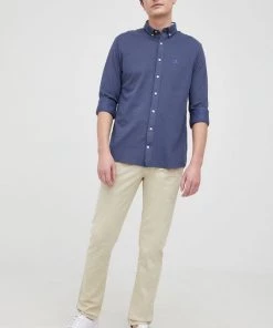 Ανδρικά Πουκάμισα Πουκάμισο Gant χρώμα: ναυτικό μπλε