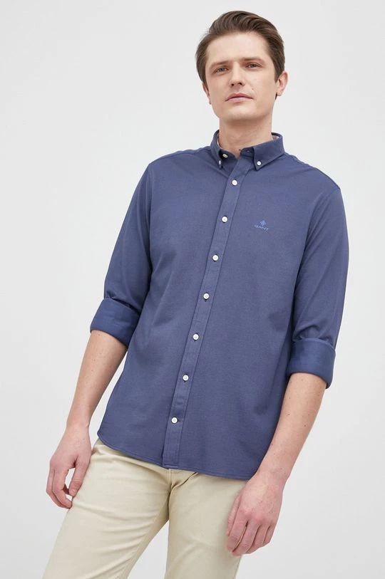 Ανδρικά Πουκάμισα Πουκάμισο Gant χρώμα: ναυτικό μπλε 3 Ανδρικά Πουκάμισα Πουκάμισο Gant χρώμα: ναυτικό μπλε - Image 3