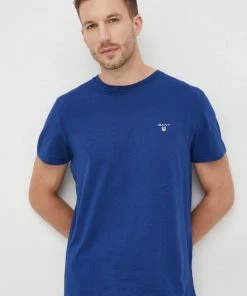 Ανδρικά Μπλουζάκια Βαμβακερό μπλουζάκι Gant ναυτικό μπλε -Εξοδος Gant Κατάστημα unnamed file 1346