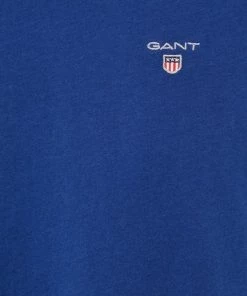 Ανδρικά Μπλουζάκια Βαμβακερό μπλουζάκι Gant ναυτικό μπλε -Εξοδος Gant Κατάστημα unnamed file 1347