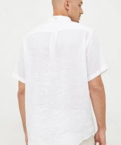 Ανδρικά Πουκάμισα Πουκάμισο από λινό Gant χρώμα: άσπρο, -Εξοδος Gant Κατάστημα unnamed file 1351