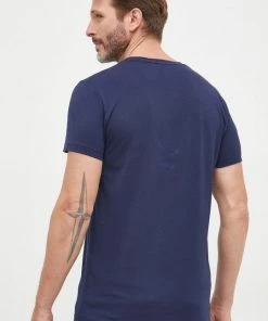 Ανδρικά Μπλουζάκια Βαμβακερό μπλουζάκι Gant ναυτικό μπλε -Εξοδος Gant Κατάστημα unnamed file 1355