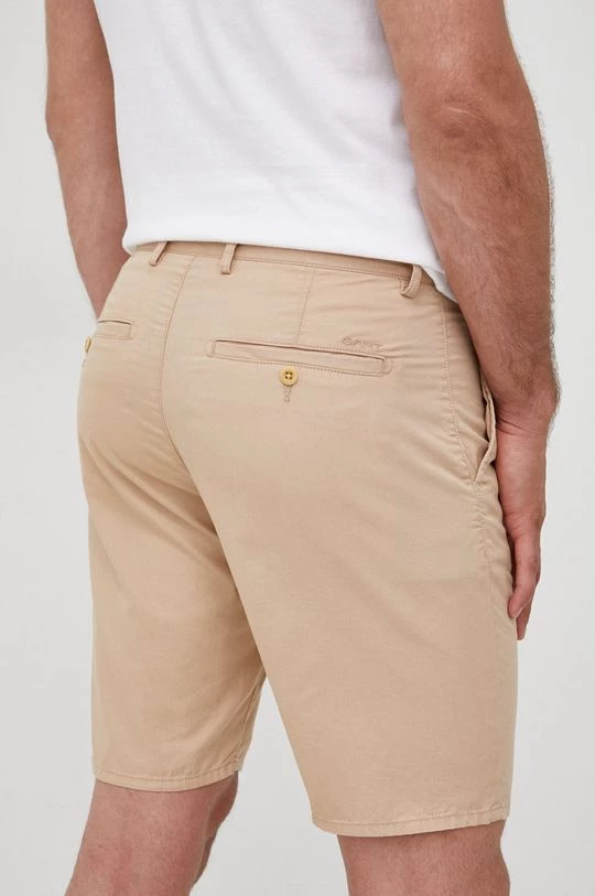 Ανδρικά Σορτς Βαμβακερό σορτσάκι Gant μπεζ 3 Ανδρικά Σορτς Βαμβακερό σορτσάκι Gant μπεζ - Image 3