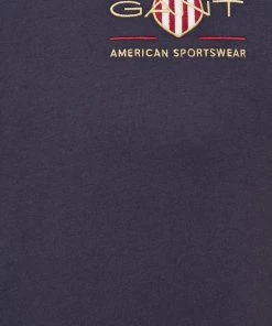 Ανδρικά Μπλουζάκια Βαμβακερό μπλουζάκι Gant ναυτικό μπλε -Εξοδος Gant Κατάστημα unnamed file 1406