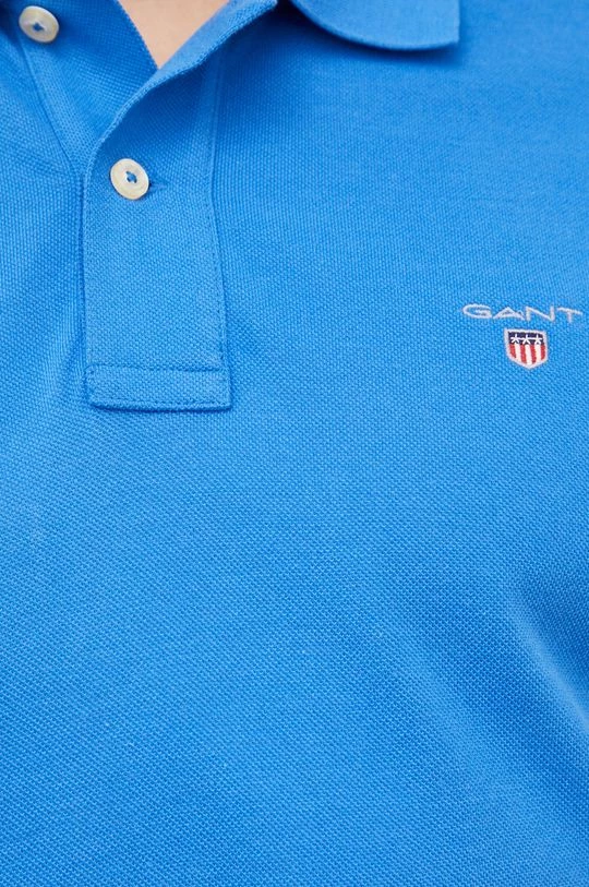 Ανδρικά Πόλο μπλουζάκια Βαμβακερό μπλουζάκι πόλο Gant ναυτικό μπλε 5 Ανδρικά Πόλο μπλουζάκια Βαμβακερό μπλουζάκι πόλο Gant ναυτικό μπλε - Image 5