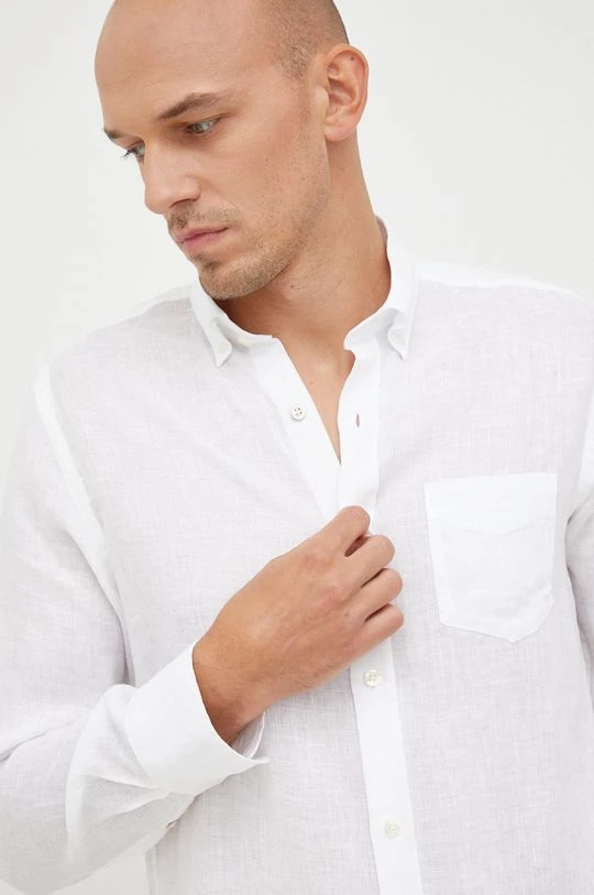 Ανδρικά Πουκάμισα Πουκάμισο από λινό Gant χρώμα: άσπρο, 5 Ανδρικά Πουκάμισα Πουκάμισο από λινό Gant χρώμα: άσπρο, - Image 5