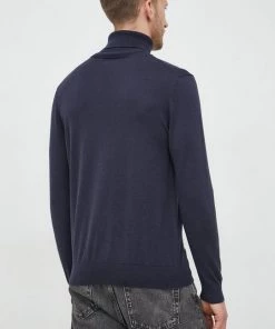 Ανδρικά Χωρίς φερμουάρ Πουλόβερ με προσθήκη μαλλιού Gant χρώμα: ναυτικό μπλε, -Εξοδος Gant Κατάστημα unnamed file 386