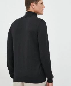 Ανδρικά Χωρίς φερμουάρ Πουλόβερ με προσθήκη μαλλιού Gant χρώμα: μαύρο, -Εξοδος Gant Κατάστημα unnamed file 390