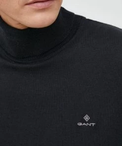 Ανδρικά Χωρίς φερμουάρ Πουλόβερ με προσθήκη μαλλιού Gant χρώμα: μαύρο, -Εξοδος Gant Κατάστημα unnamed file 392