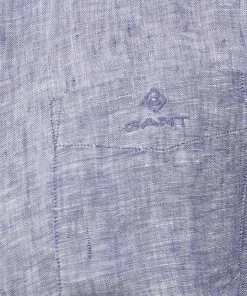 Ανδρικά Πουκάμισα Πουκάμισο από λινό Gant χρώμα: ναυτικό μπλε, -Εξοδος Gant Κατάστημα unnamed file 521