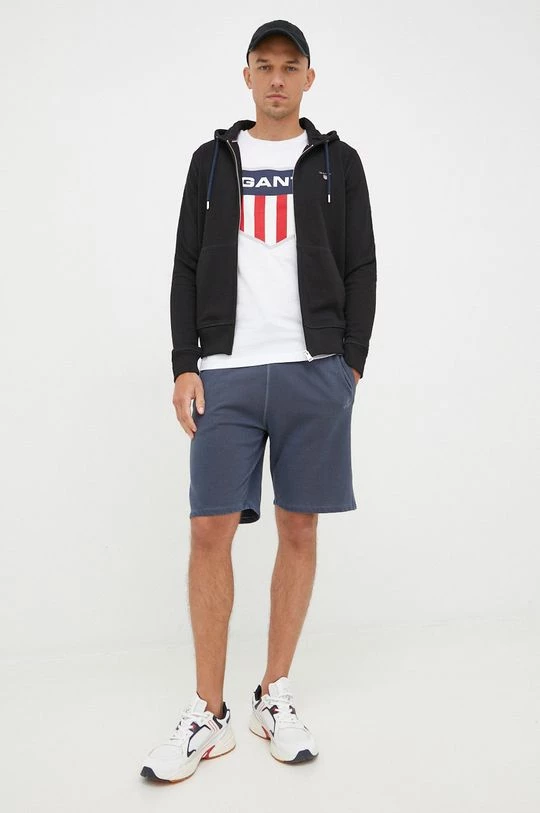 Ανδρικά Με φερμουάρ Μπλούζα Gant μαύρο, 2 Ανδρικά Με φερμουάρ Μπλούζα Gant μαύρο, - Image 2