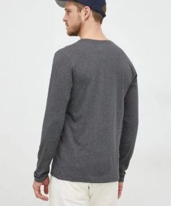 Ανδρικά Μακρυμάνικα Βαμβακερή μπλούζα με μακριά μανίκια Gant μαύρο -Εξοδος Gant Κατάστημα unnamed file 644