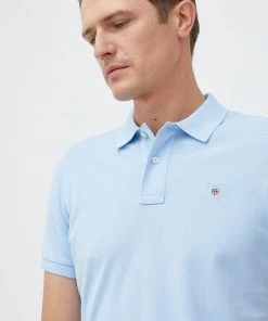 Ανδρικά Πόλο μπλουζάκια Πόλο Gant μπλε -Εξοδος Gant Κατάστημα unnamed file 680