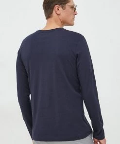 Ανδρικά Μακρυμάνικα Βαμβακερή μπλούζα με μακριά μανίκια Gant ναυτικό μπλε -Εξοδος Gant Κατάστημα unnamed file 689