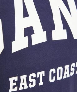 Ανδρικά Μπλουζάκια Βαμβακερό μπλουζάκι Gant ναυτικό μπλε -Εξοδος Gant Κατάστημα unnamed file 731