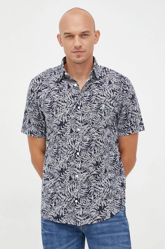 Ανδρικά Πουκάμισα Πουκάμισο από λινό Gant χρώμα: ναυτικό μπλε, 1 Ανδρικά Πουκάμισα Πουκάμισο από λινό Gant χρώμα: ναυτικό μπλε,