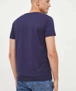 Ανδρικά Μπλουζάκια Βαμβακερό μπλουζάκι Gant ναυτικό μπλε -Εξοδος Gant Κατάστημα unnamed file 744