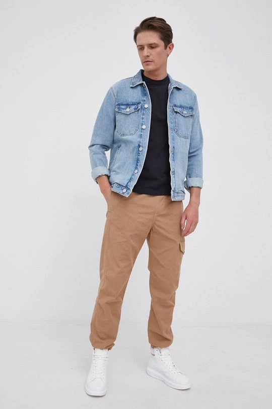 Ανδρικά Υφασμάτινα Παντελόνι Gant χρώμα: μπεζ 2 Ανδρικά Υφασμάτινα Παντελόνι Gant χρώμα: μπεζ - Image 2