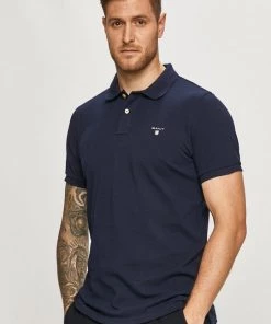 Ανδρικά Πόλο μπλουζάκια Πόλο Gant ναυτικό μπλε -Εξοδος Gant Κατάστημα unnamed file 893