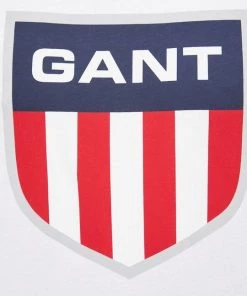 Ανδρικά Μπλουζάκια Βαμβακερό μπλουζάκι Gant άσπρο -Εξοδος Gant Κατάστημα unnamed file 949