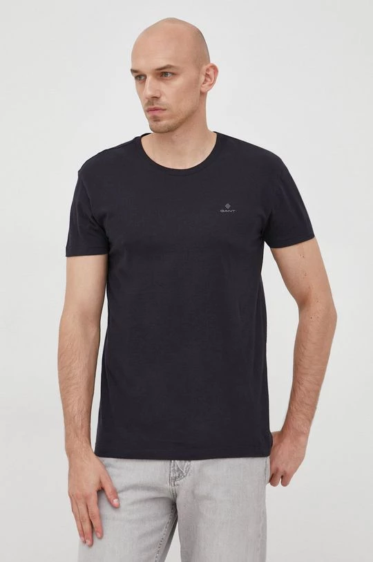 Ανδρικά Μπλουζάκια Βαμβακερό μπλουζάκι Gant λευκό 2 Ανδρικά Μπλουζάκια Βαμβακερό μπλουζάκι Gant λευκό - Image 2