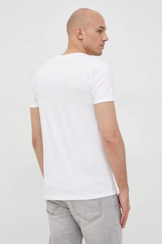 Ανδρικά Μπλουζάκια Βαμβακερό μπλουζάκι Gant λευκό 5 Ανδρικά Μπλουζάκια Βαμβακερό μπλουζάκι Gant λευκό - Image 5